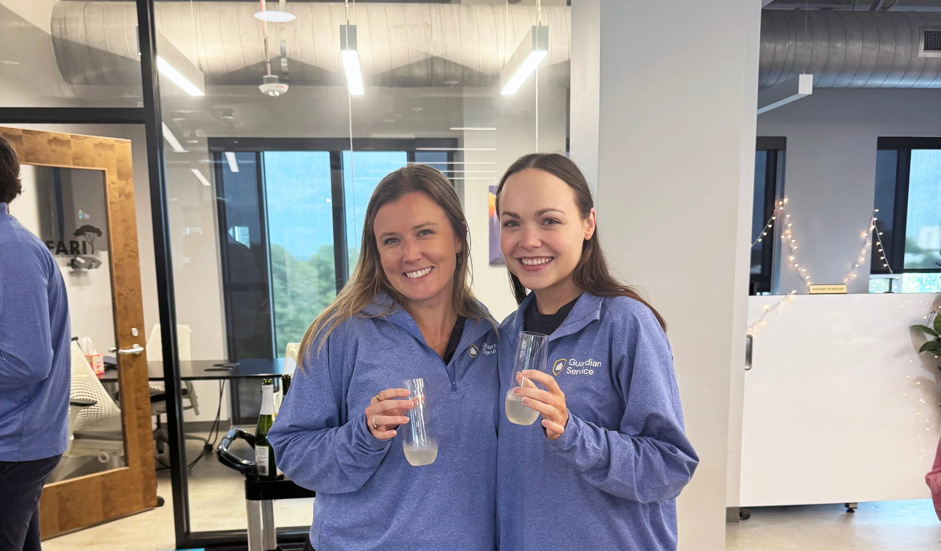 Guardian Service team members enjoying office celebration