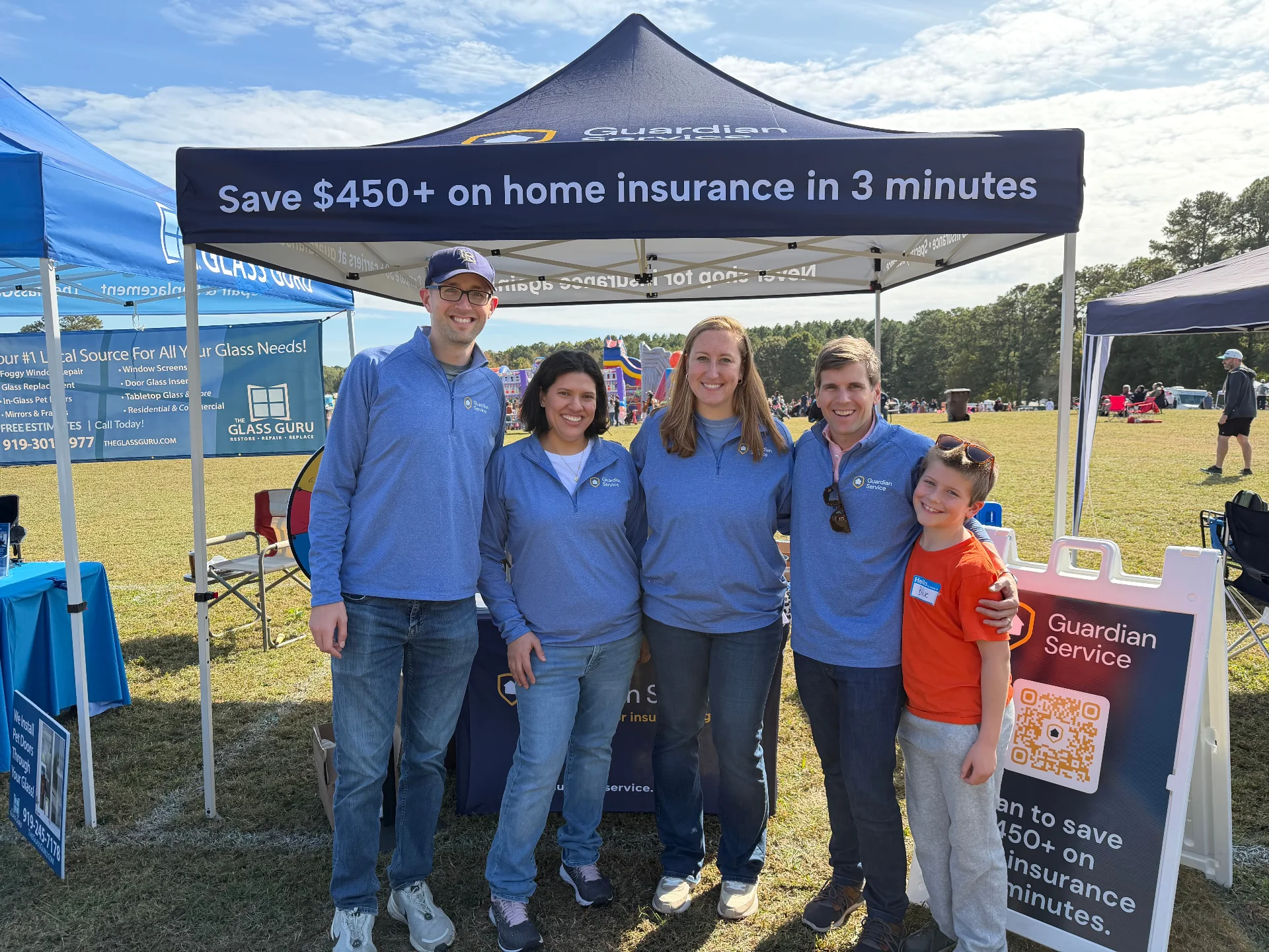 Guardian Service team at community event