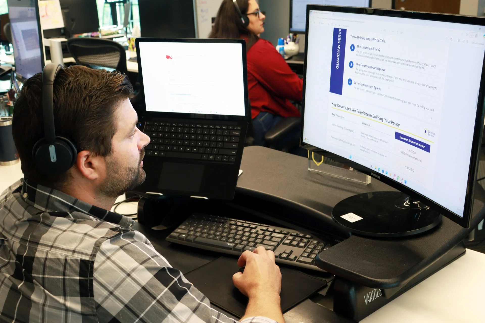 Guardian Service team catered lunch event